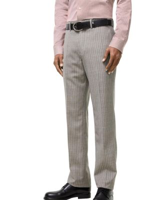 Pinstriped Wool Sloane Tailored Trousers