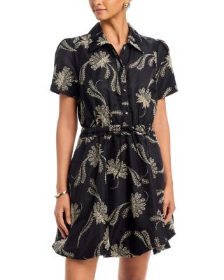 Cinq a Sept Ophelie Embellished Paisley Fan Dress