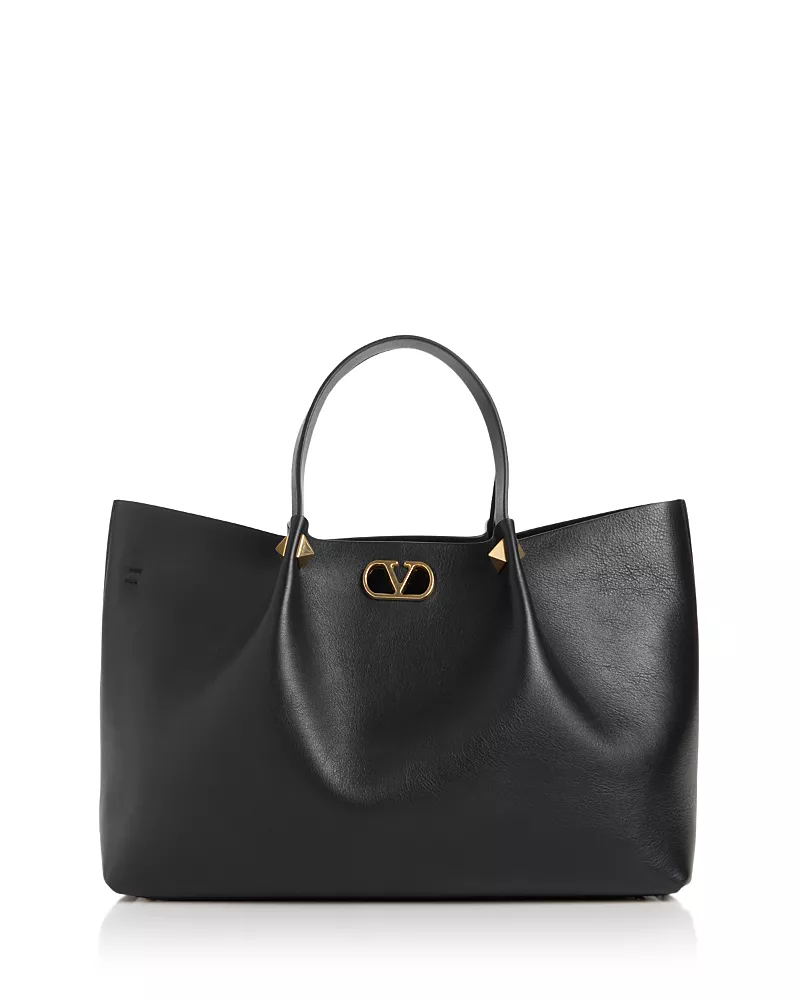 Valentino Garavani VLogo Large Soft Leather Tote
