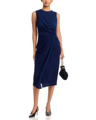 Jersey Knot Waist Midi Dress - Exclusive
