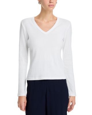 Nando Slim Long Sleeve V Neck Top