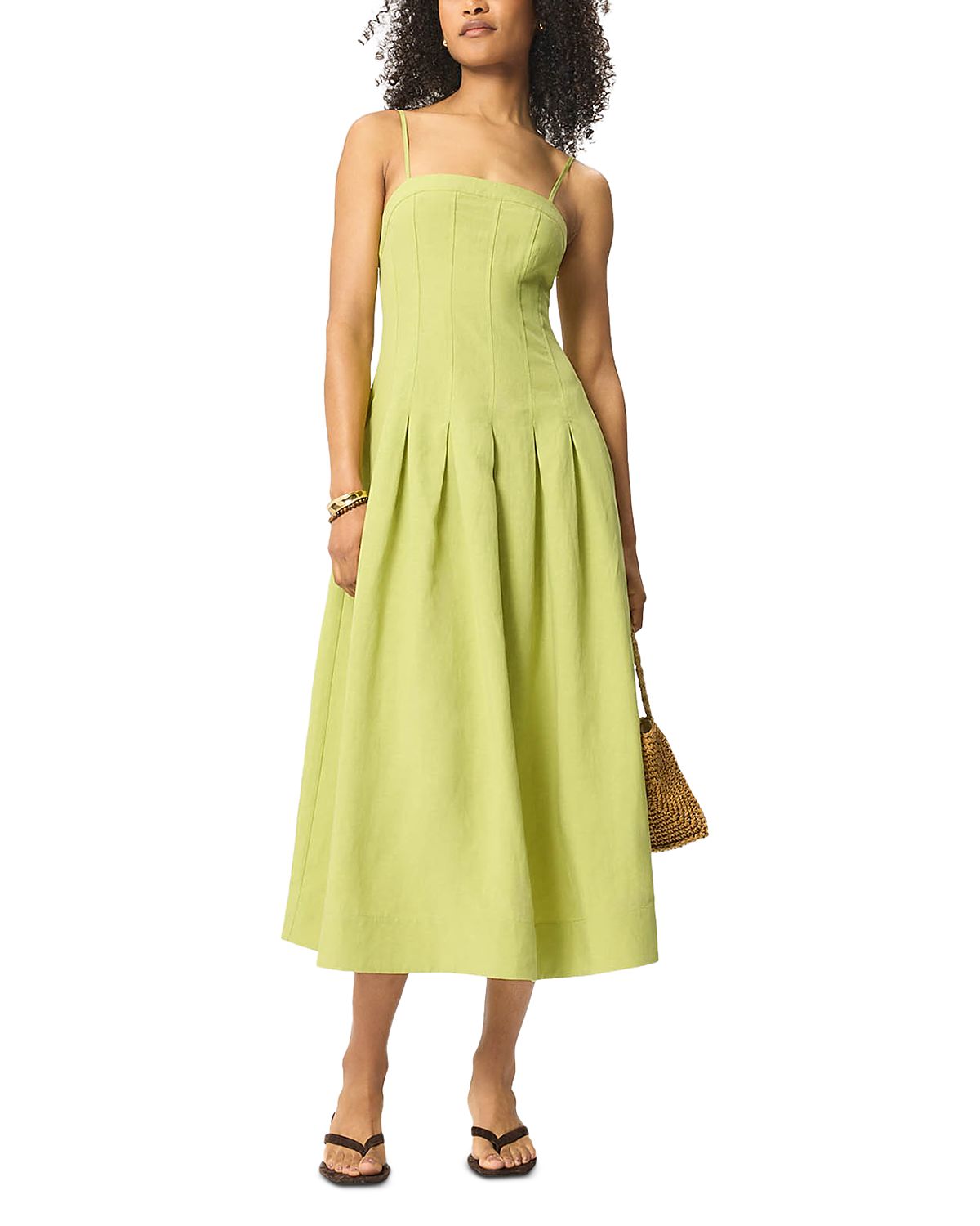 Whistles Sleeveless Midi Dress