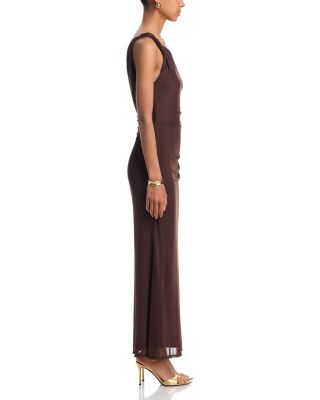 Mesh Twist Maxi Dress - Exclusive - thumbnail 5