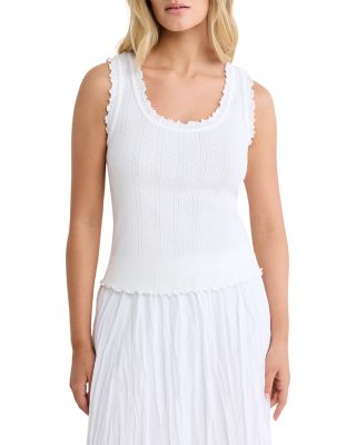 Nic+zoe Pointelle Rib Ella Tank Top