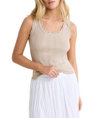 Nic+Zoe Pointelle Rib Ella Tank Top