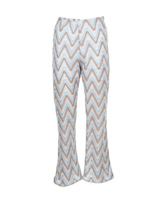 Girls' Retro Zig-Zag Pattern Beach Trousers - Little Kid, Big Kid