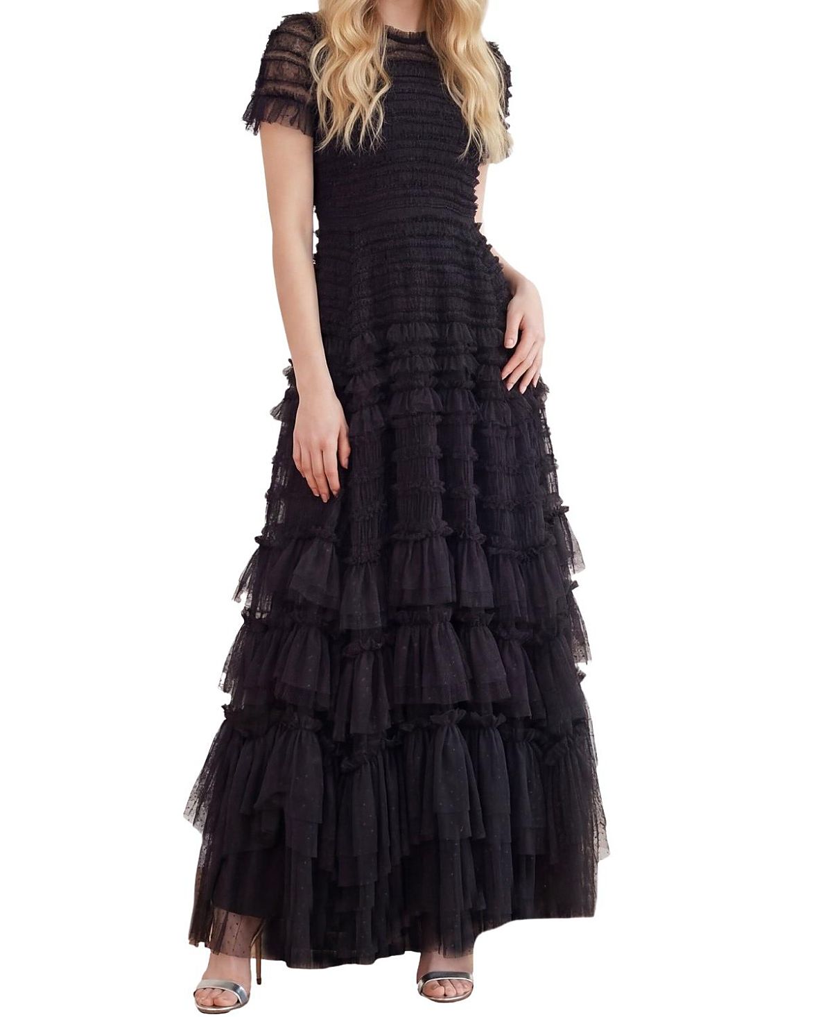 Needle & Thread Valentine Ruffle Maxi Gown