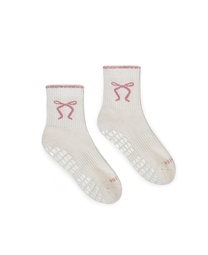 Fraise Coquette Grip Sock