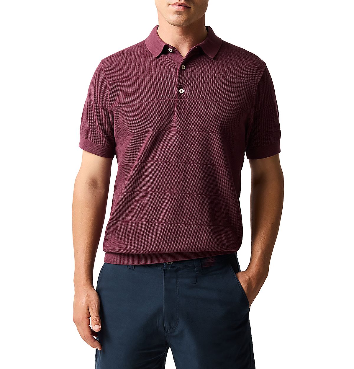Rodd & Gunn Masons Regular Fit Flat Knit Polo Shirt