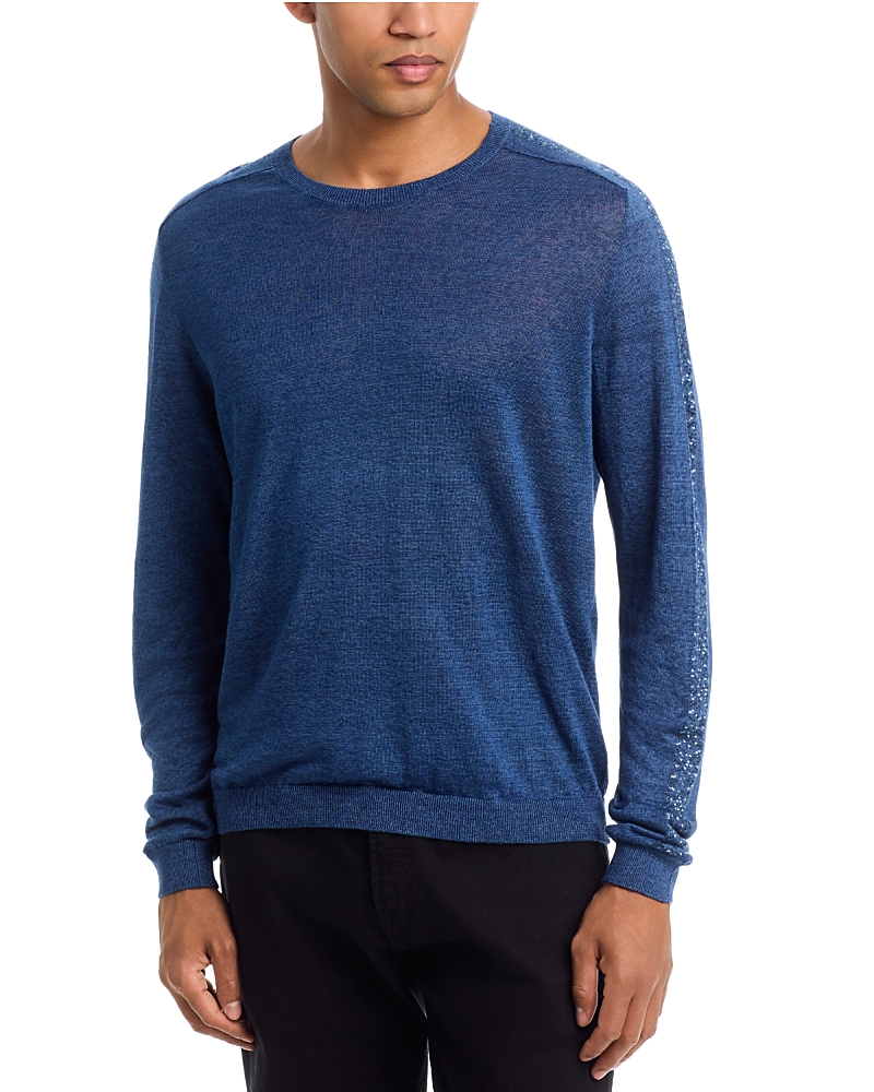 John Varvatos Cesari Textured Stripe Crewneck Shirt
