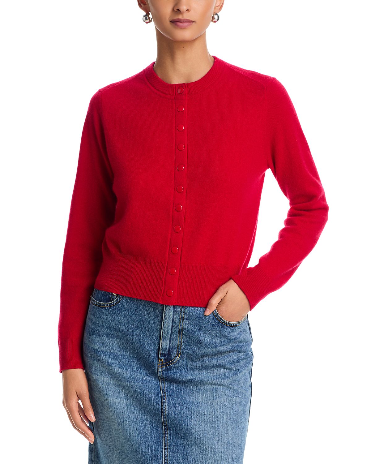 Aqua Snap Closed Cardigan - Exclusive