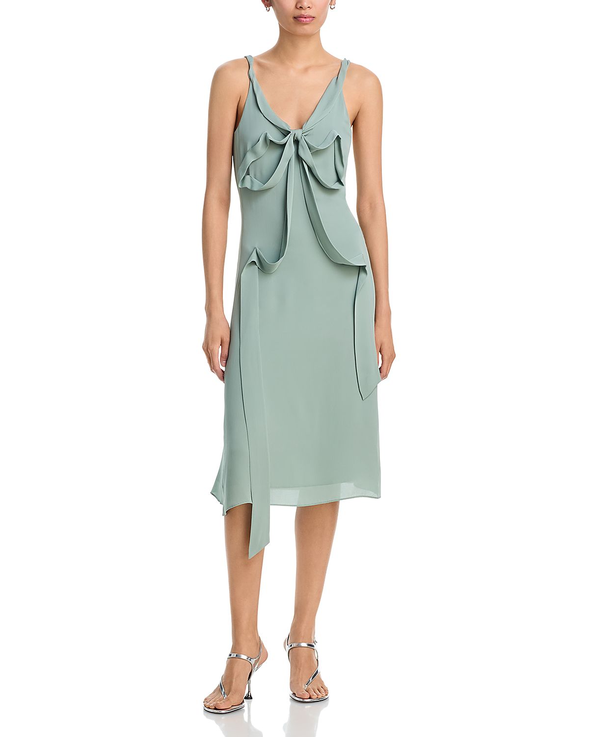 Acne Studios Silk Midi Bow Dress