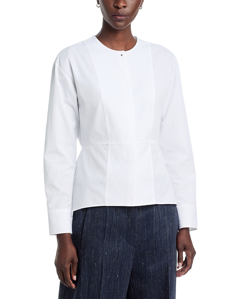 Hugo Boss Peplum Collarless Top