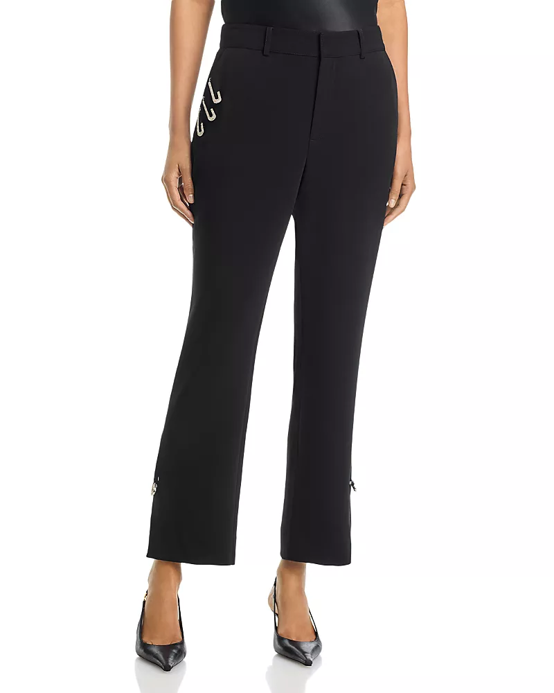 Cinq a Sept Kerry Rhinestone Pin Cropped Pants