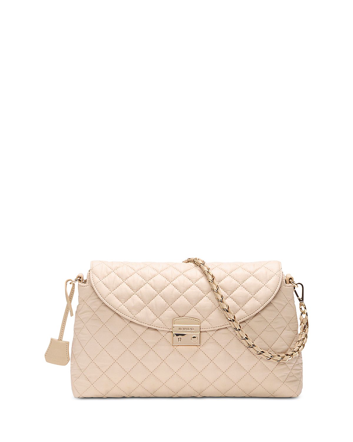 Mz Wallace Crosby Lock Medium Quilted Nylon Shoulder Bag