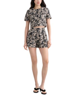 Nara Printed Cuffed Shorts