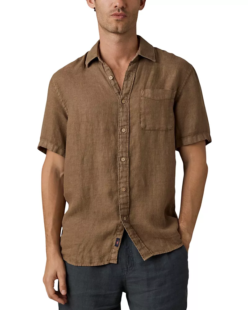 Faherty Short Sleeve Palma Linen Shirt