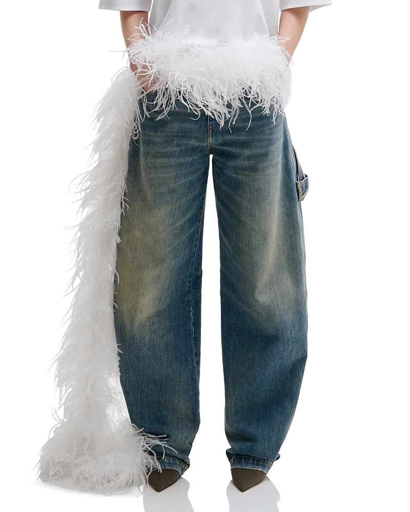 Darkpark Audrey Barrel Leg Carpenter Jeans in Sand Wash