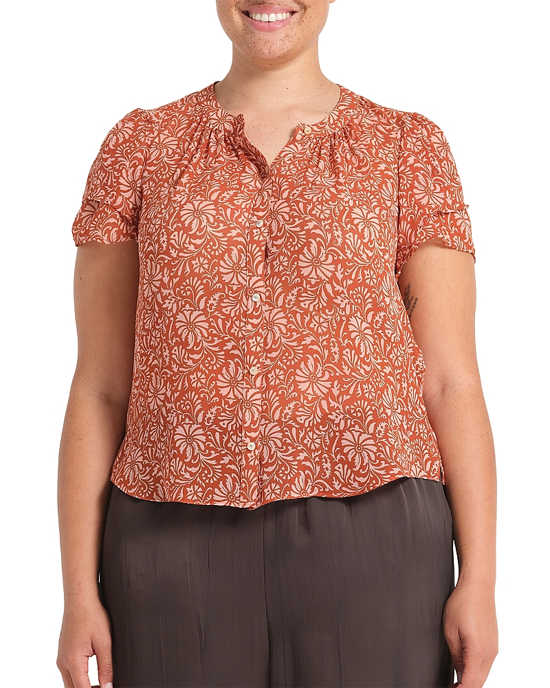 Estelle Plus Bellavie Button Front Top