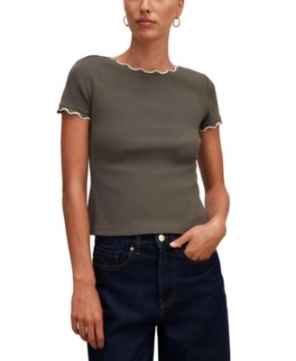 Ever New — Ever New Women's Rebecca Scallop Trim T-Shirt