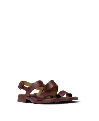  Women's Dana Leather 2-Strap Sandal