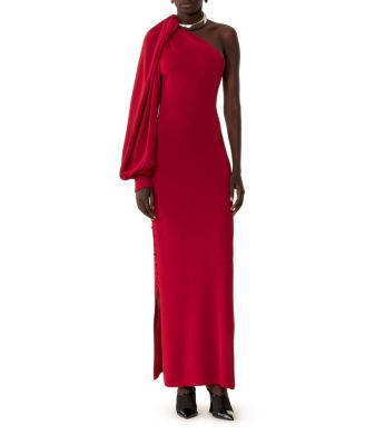  Asymmetrical Choker Dress In Viscose