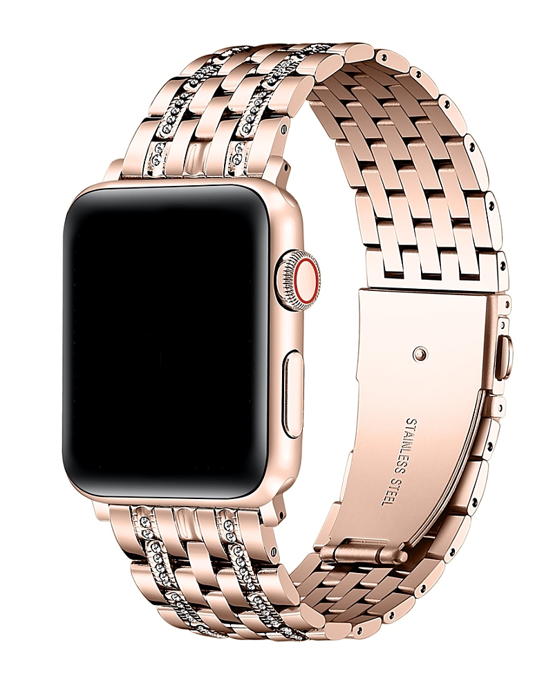 Posh Tech Remy Rhinestone Stainless Steel Band For Apple Watch