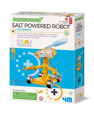  Green Science Salt Powered Robot DIY Mini Building Kit, Ages 5+