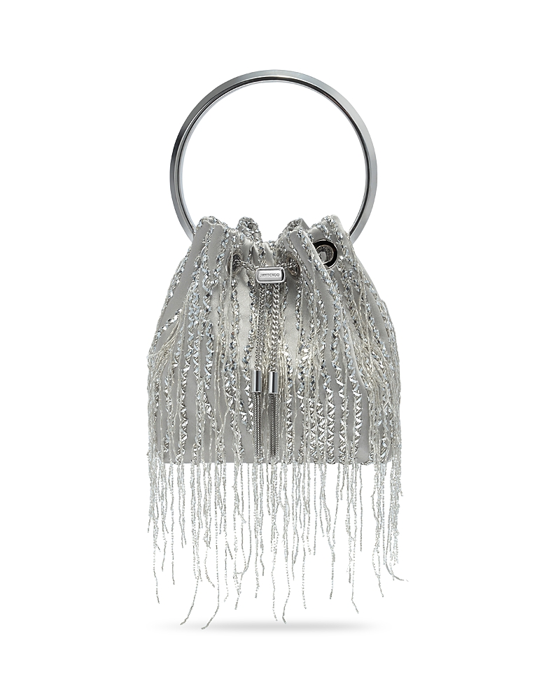 Jimmy Choo Bon Bon Braided Fringe Top Handle Bag