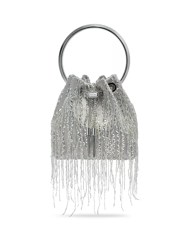 Jimmy Choo Bon Bon Braided Fringe Top Handle Bag