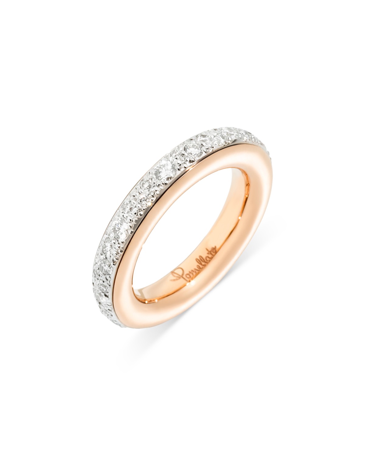 18K White & Rose Gold Iconica Diamond Eternity Band, 1 tcw