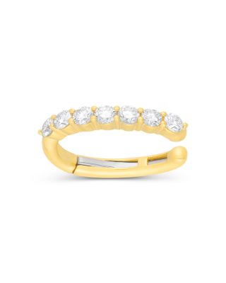 14K Yellow Gold Diamond Jumbo Single Ear Cuff, 0.29 tcw