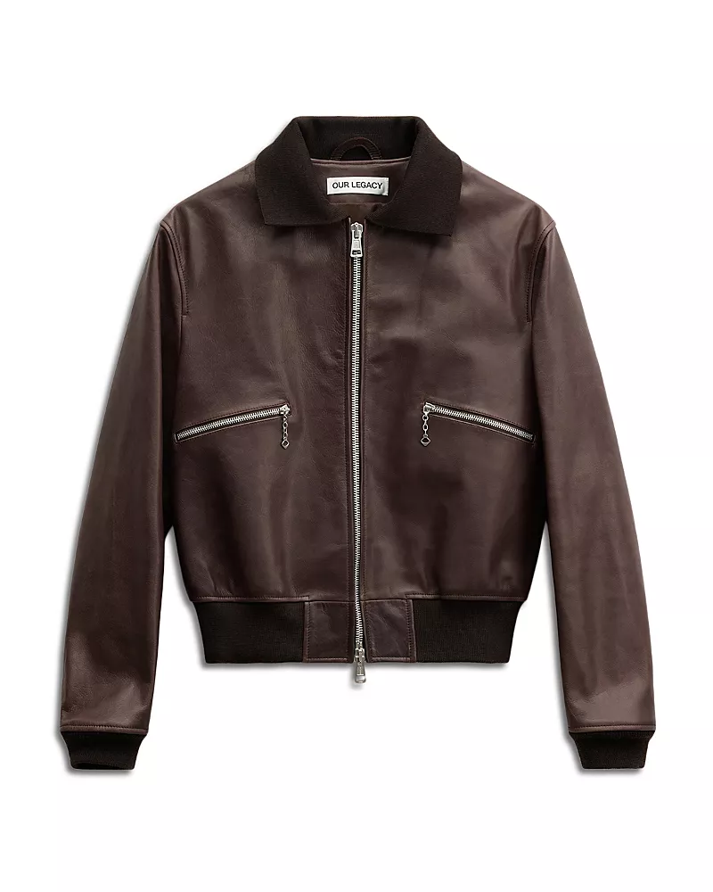 Our Legacy Zip Pocket Leather Jacket