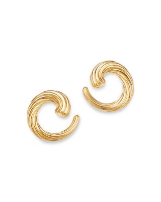 Coil Statement Earrings in 14K Yellow Gold
