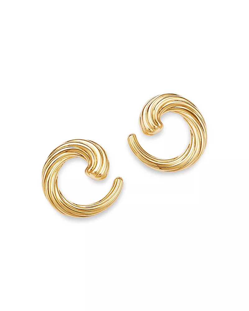 Bloomingdale's Fine Collection Coil Statement Earrings in 14K Yellow Gold