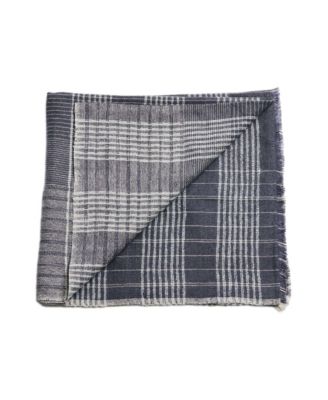  Silica Stripes Pattern Soft Handwoven Merino Throw
