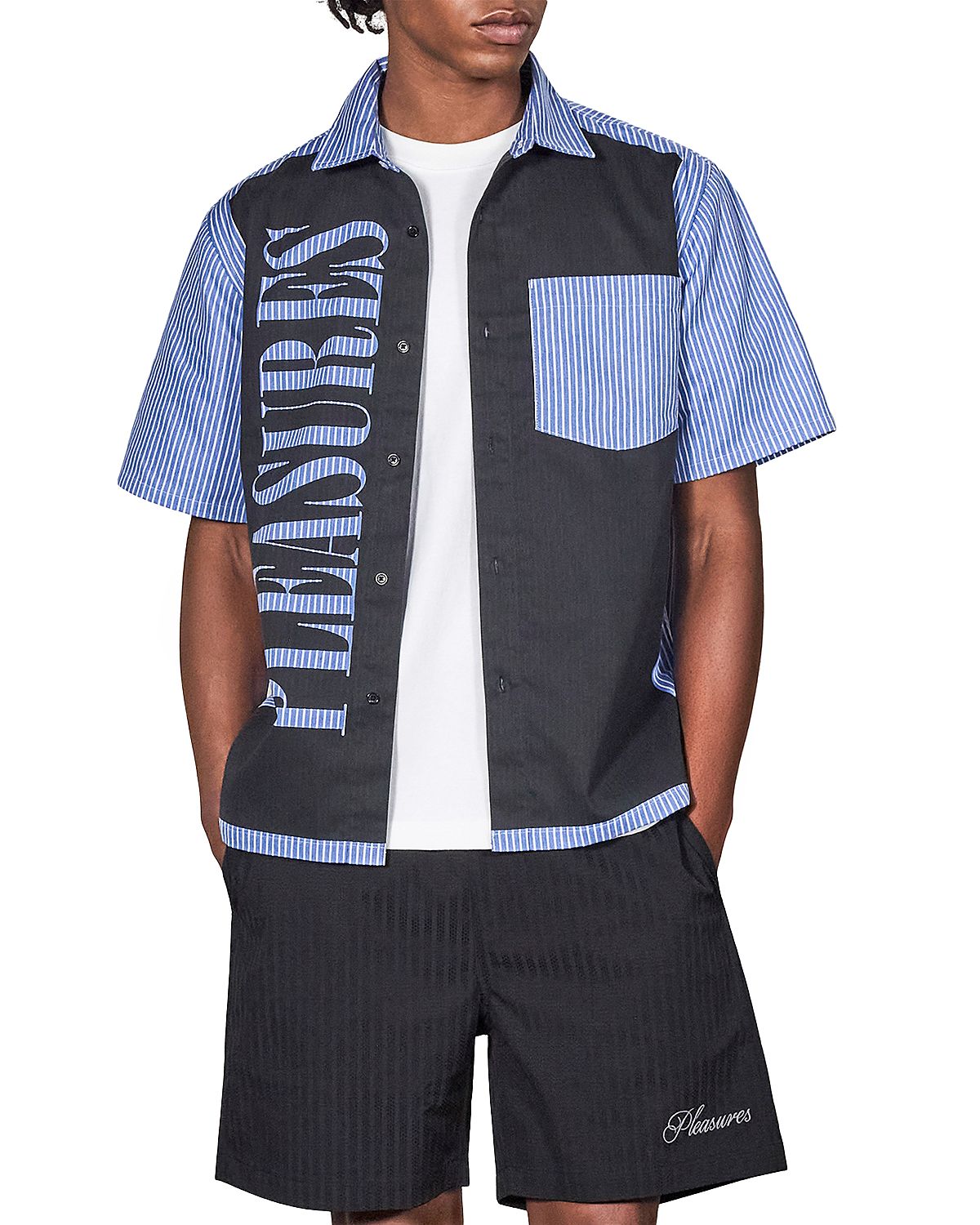 Pleasures Onyx Block Logo Pocket Shirt