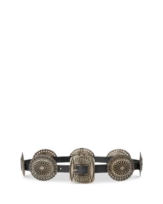 Embellished Leather Belt