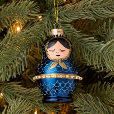 Gilded Nesting Doll Ornament - Exclusive