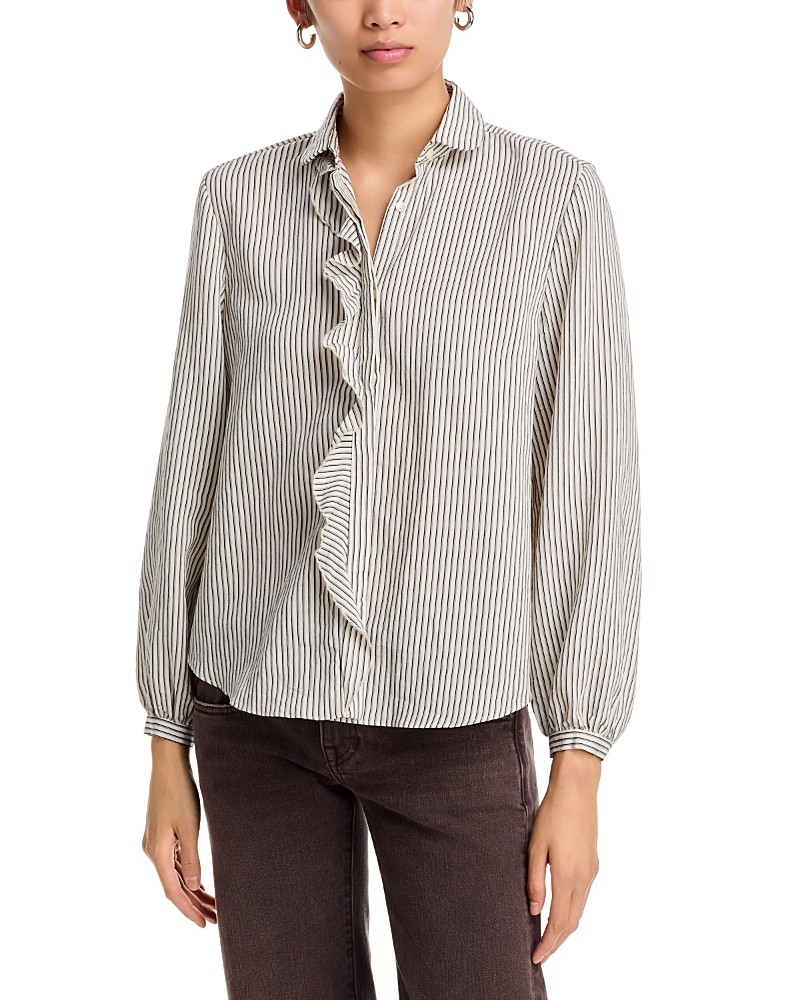 R13 Shrunken Ruffle Shirt