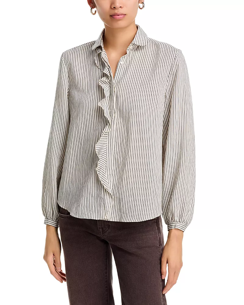 R13 Shrunken Ruffle Shirt