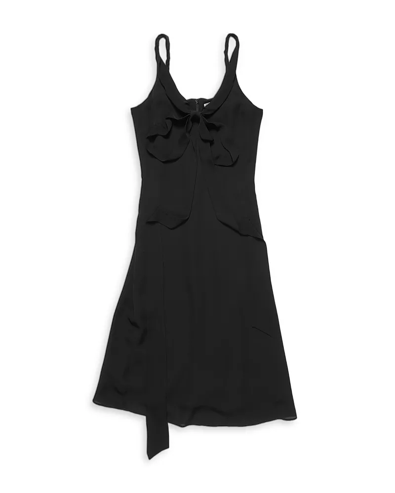 Acne Studios Silk Midi Bow Dress
