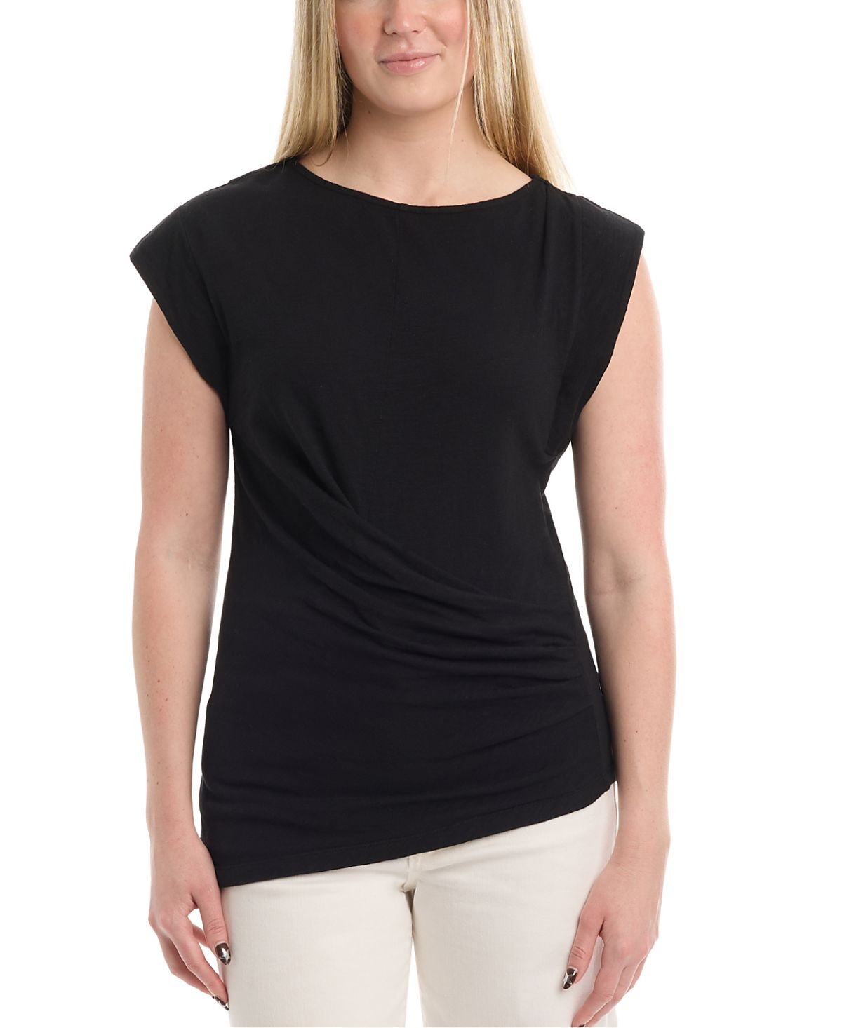 Wilt Clothing Boat Neck Rolled Cuff Tee