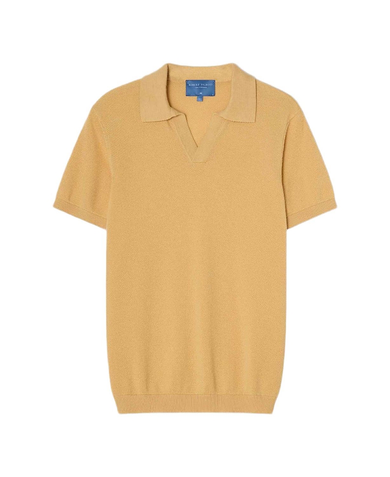 Robert Talbott Randall Cotton Cashmere Johnny Collar Sweater