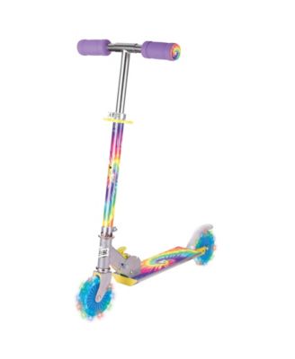  Tie Dye Foldable Scooter Light Up Wheels, Ages 5+