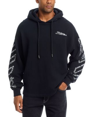 Type Arrow Diagonal Loose Hoodie