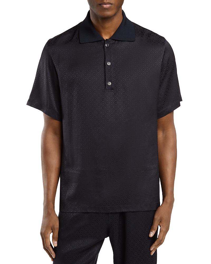 Casablanca Diamond Pattern Polo Shirt