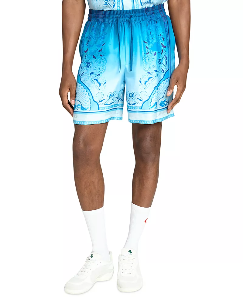 Casablanca Egyptian Rug Silk Shorts