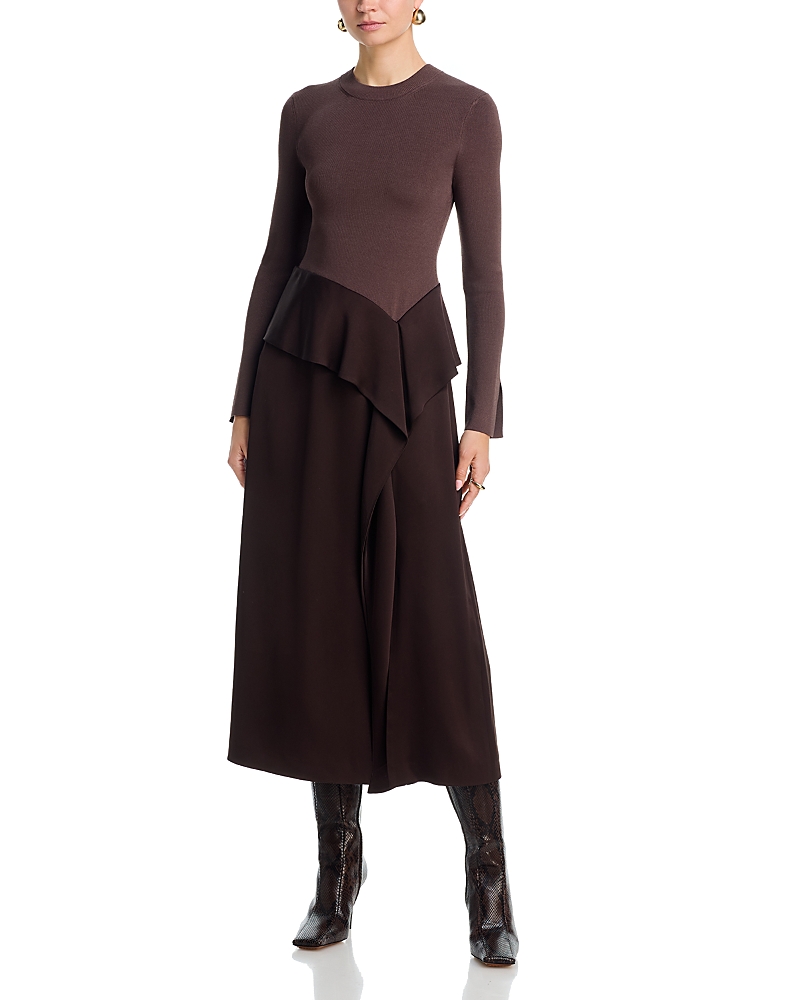 Simkhai Ornella Long Sleeve Midi Dress
