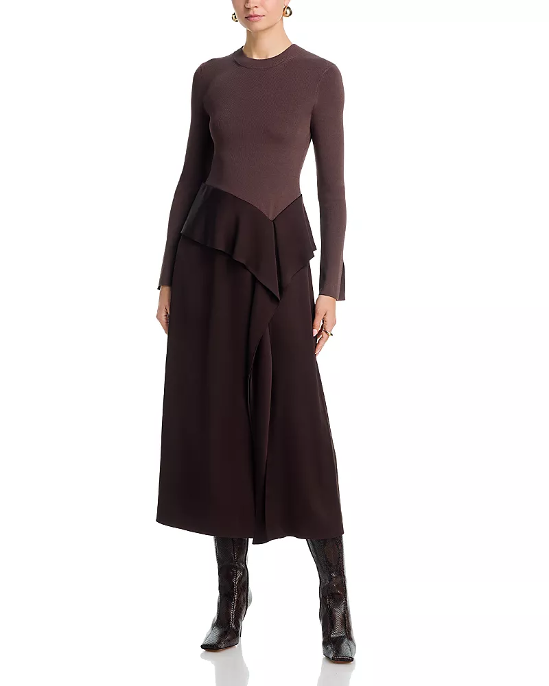 Simkhai Ornella Long Sleeve Midi Dress